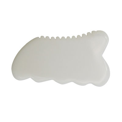 Outils de santé et de soins de la peau anti-âge quotidiens Tableau Guasha de jade blanc avec outil de massage facial personnalisé Gua Sha