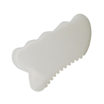 Outils de santé et de soins de la peau anti-âge quotidiens Tableau Guasha de jade blanc avec outil de massage facial personnalisé Gua Sha
