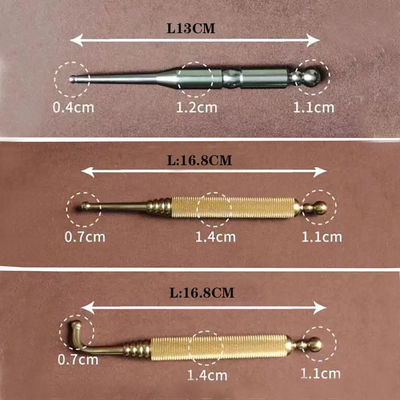 Outil de massage des tissus profonds relaxant stylo d'acupression manuel en laiton pour la réflexologie masseur de points de pression