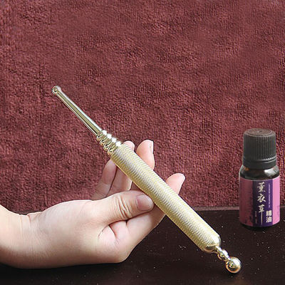 Outil de massage des tissus profonds relaxant stylo d'acupression manuel en laiton pour la réflexologie masseur de points de pression