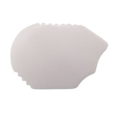 Logo personnalisé Outil de massage Gua Sha Jade Blanc Naturel Plaque de Guasha pour le visage Cou Bracelet Dos Corps Anti-rides Anti-vieillissement