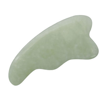 Logo personnalisé Spa naturel vert Gua Sha Outil de massage du cuir chevelu pour raser la peau du visage et du corps Massageurs de visage Guasha poli