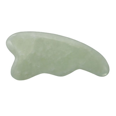 Logo personnalisé Spa naturel vert Gua Sha Outil de massage du cuir chevelu pour raser la peau du visage et du corps Massageurs de visage Guasha poli
