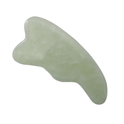 Logo personnalisé Spa naturel vert Gua Sha Outil de massage du cuir chevelu pour raser la peau du visage et du corps Massageurs de visage Guasha poli