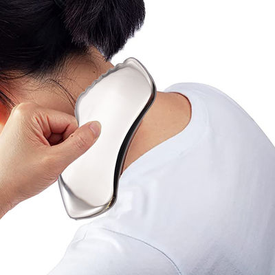 Masseur facial outil de grattage en acier inoxydable portatif pour le traitement SPA