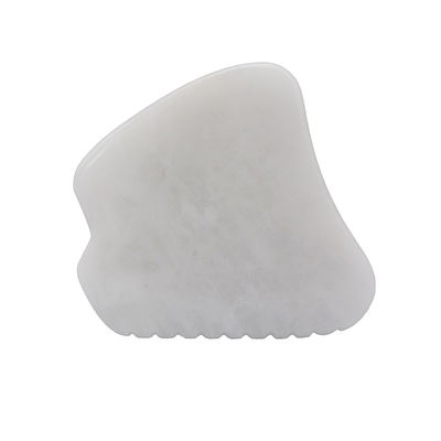 Fonction musicale Outil de massage Gua Sha de jade blanc pour la thérapie SPA Polissé pierre de jade naturelle Masseur facial Outil de Guasha