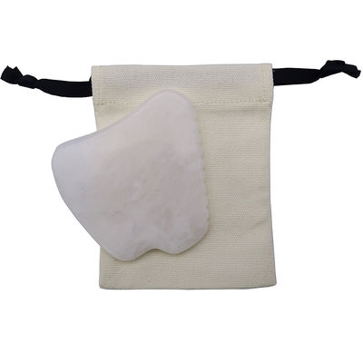 Fonction musicale Outil de massage Gua Sha de jade blanc pour la thérapie SPA Polissé pierre de jade naturelle Masseur facial Outil de Guasha