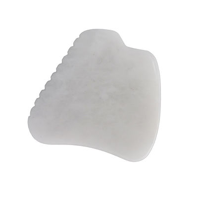 Fonction musicale Outil de massage Gua Sha de jade blanc pour la thérapie SPA Polissé pierre de jade naturelle Masseur facial Outil de Guasha