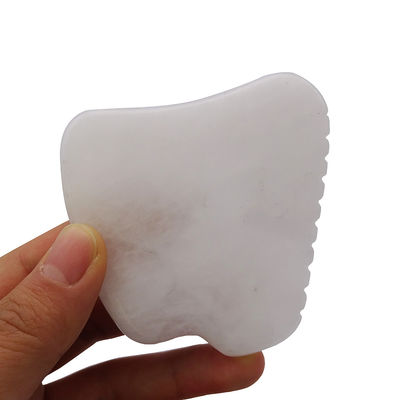Fonction musicale Outil de massage Gua Sha de jade blanc pour la thérapie SPA Polissé pierre de jade naturelle Masseur facial Outil de Guasha