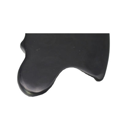 Obtenez un éclat de jeunesse avec une pierre Bian Noire Pure Naturelle Outil Gua Sha Massage Facial Cosmétique Lift Resserrer la peau Tout le corps