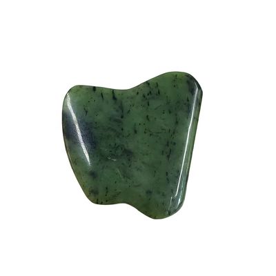 Massageur de corps Nephrite vert Jade Gua Sha Scraping Massage Outil pour le relâchement de la tension du visage et l' auto-assistance