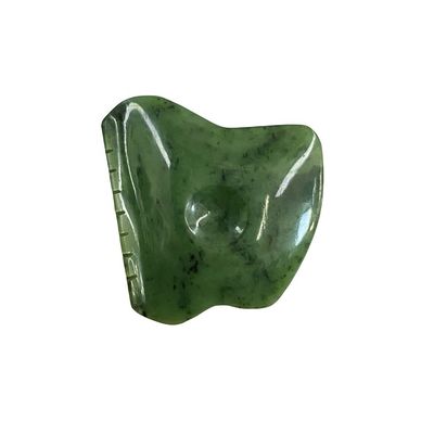 Massageur de corps Nephrite vert Jade Gua Sha Scraping Massage Outil pour le relâchement de la tension du visage et l' auto-assistance