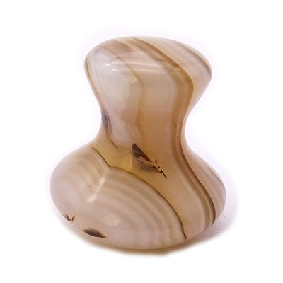 Massage à la pierre de champignon d'agate naturel pour le grattage de l'énergie de jade et la cosmétologie de la compression à froid / chaud