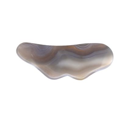Agate naturelle faite à la main, pierre Gua Sha essentielle pour le massage corporel et le traitement par acupuncture.