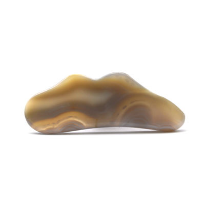 Agate naturelle faite à la main, pierre Gua Sha essentielle pour le massage corporel et le traitement par acupuncture.