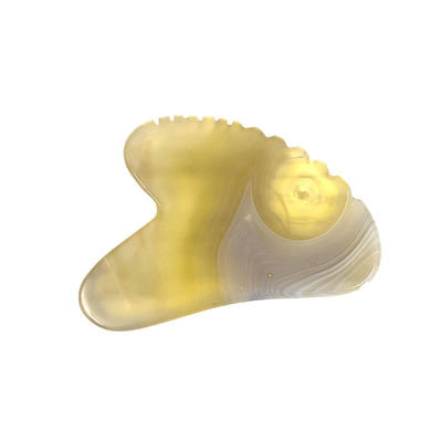 Produits de massage personnalisés de logo Agate de fleurs de cerisier naturel pour la thérapie du gua sha
