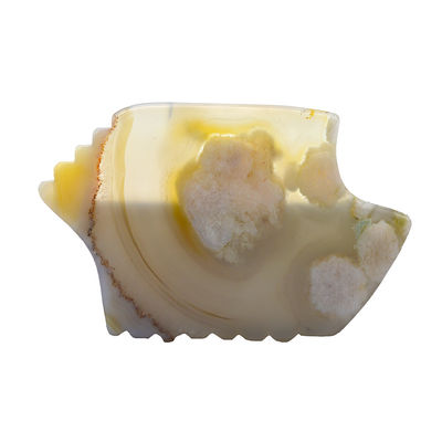 Produits de massage Naturel fleur de cerisier Agate Guasha planche pour l' auto-assistance Massage abkgs-210