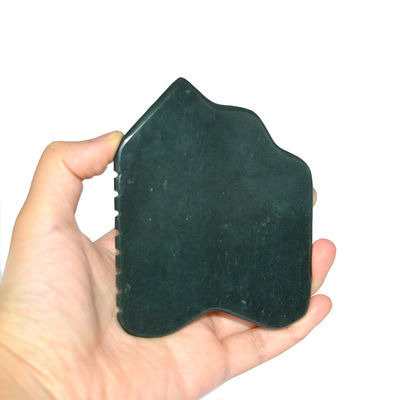 Nephrite vert foncé pour le visage, pierre de jade, planche de massage pour la circulation sanguine du visage