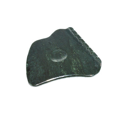 2024 Nephrite vert foncé Jade Guasha Scraper Un outil de minceur et de massage du visage avec fonction de soins de santé