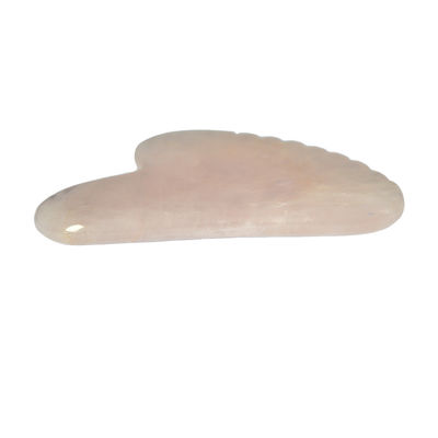 Masseur de Guasha de forme rose rose de cœur de quartz de jade outil de massage de plaque de Gua Sha pour les soins de santé personnels OEM / ODM