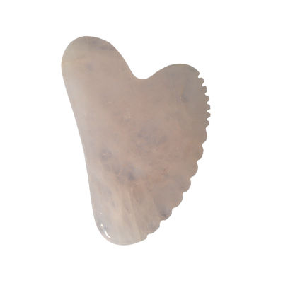 Masseur de Guasha de forme rose rose de cœur de quartz de jade outil de massage de plaque de Gua Sha pour les soins de santé personnels OEM / ODM