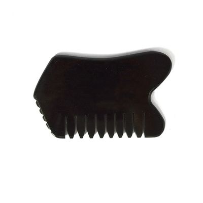 Nephrite vert foncé visage corps de la pierre de jade Guasha masseur planche pour les soins de santé personnels et SPA outil de massage d'acupuncture