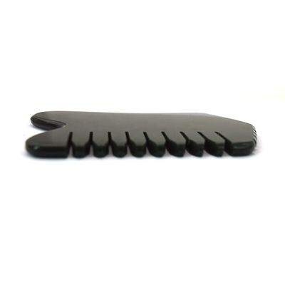 Nephrite vert foncé visage corps de la pierre de jade Guasha masseur planche pour les soins de santé personnels et SPA outil de massage d'acupuncture