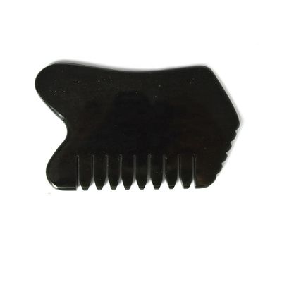 Nephrite vert foncé visage corps de la pierre de jade Guasha masseur planche pour les soins de santé personnels et SPA outil de massage d'acupuncture