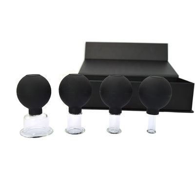 2024 Massage en caoutchouc en verre Massage sous vide ensemble de coupes Machine thérapeutique pour le corps Visage dos Jambe épaule Avec logo personnalisé