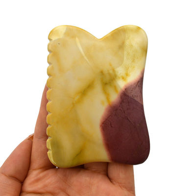 Outils de massage du corps de style chinois Mookaite Pour la beauté Guasha Stone Scrapping Face Gua Sha Stone Therapy Outil de massage Fin