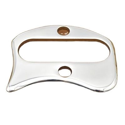 Outil Gua Sha en acier inoxydable pour masseur de corps Outils de massage de grattage Environ 9,8 cm * 7,5 cm Masseur en métal Guasha