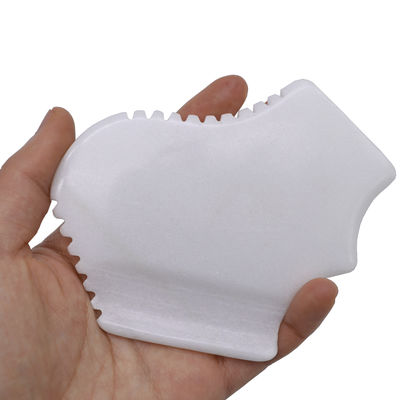 Masseur 2024 Design Natural White Jade Gua Sha Board pour le grattage de la pierre outils de thérapie Masseur