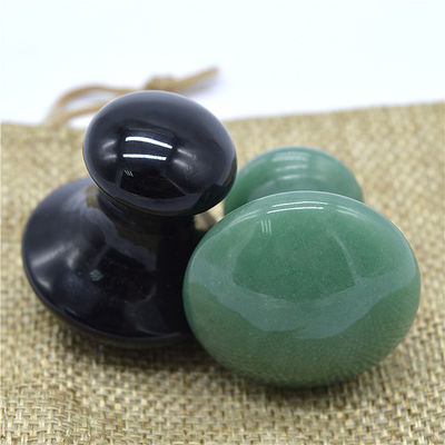 Pierre de massage Gua Sha en forme de champignon Aventurine verte artisanale outil pour le rajeunissement du visage