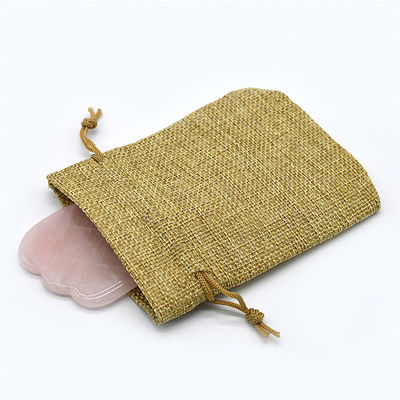 Outil de massage Gua Sha au quartz rose noir poli pour le traitement naturel du visage
