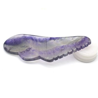 Massage pour la santé du corps Outil de massage naturel coloré JADE Guasha Fluorite Gua Sha
