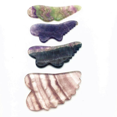 Massage pour la santé du corps Outil de massage naturel coloré JADE Guasha Fluorite Gua Sha