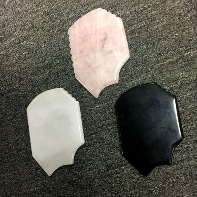 Zone de massage du corps Fonction musicale Gua Sha Scraper peau Jade Quartz Rose Massageur de visage avec formation sur place