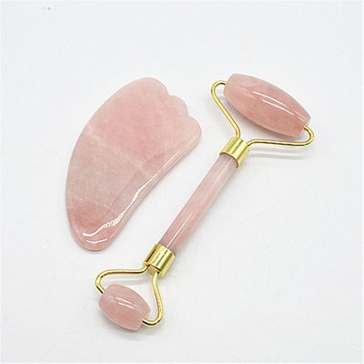 Zone de massage du corps Fonction musicale Gua Sha Scraper peau Jade Quartz Rose Massageur de visage avec formation sur place