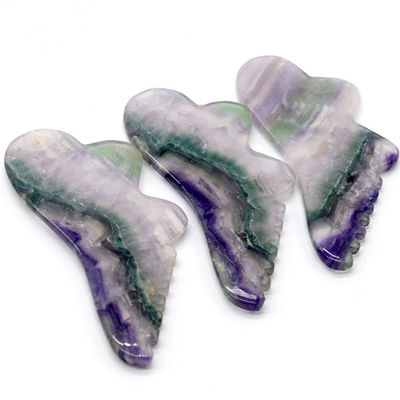 Outils de massage à gratter naturels Fluorite Jade Gua Sha Board OEM ODM pour les outils de massage