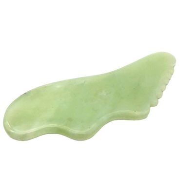 Outil de guasha de jade Xiuyn naturel sur mesure, grattage de pierre, massage, planche de guasha pour la beauté avec certificat et logo personnalisé.