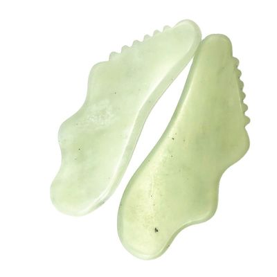 Outil de guasha de jade Xiuyn naturel sur mesure, grattage de pierre, massage, planche de guasha pour la beauté avec certificat et logo personnalisé.
