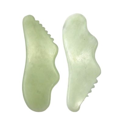 Outil de guasha de jade Xiuyn naturel sur mesure, grattage de pierre, massage, planche de guasha pour la beauté avec certificat et logo personnalisé.