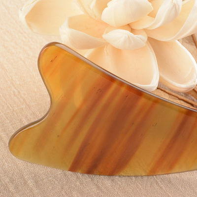OEM/ODM Acceptable Outil de massage de la corne de boeuf pour le visage et le corps Outil naturel de pierre Gua Sha