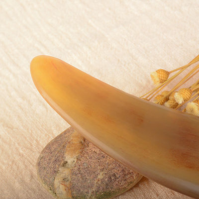 OEM/ODM Acceptable Outil de massage de la corne de boeuf pour le visage et le corps Outil naturel de pierre Gua Sha