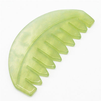 Fonction musicale 2024 Jade Gua Sha Naturel Xiuyan Peigne à cheveux Jade Peignes Outils de soin de la peau ABK-90 pour les amateurs de soins de la peau
