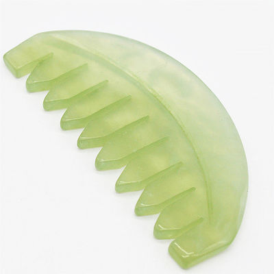 Fonction musicale 2024 Jade Gua Sha Naturel Xiuyan Peigne à cheveux Jade Peignes Outils de soin de la peau ABK-90 pour les amateurs de soins de la peau