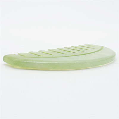 Fonction musicale 2024 Jade Gua Sha Naturel Xiuyan Peigne à cheveux Jade Peignes Outils de soin de la peau ABK-90 pour les amateurs de soins de la peau