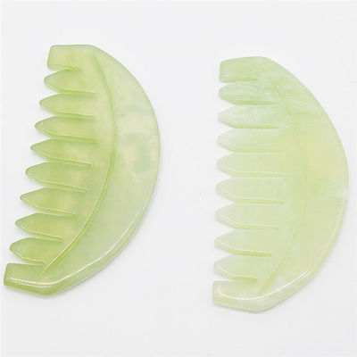Fonction musicale 2024 Jade Gua Sha Naturel Xiuyan Peigne à cheveux Jade Peignes Outils de soin de la peau ABK-90 pour les amateurs de soins de la peau