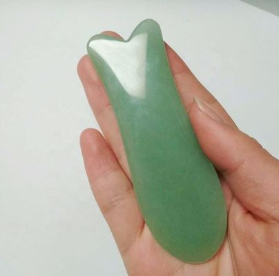 Découvrez les propriétés curatives de l'aventurine verte naturelle de jade Gua Sha massage de rasage pour masseur de corps