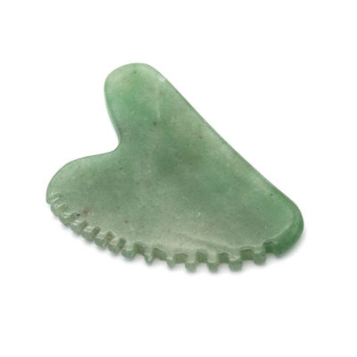 En forme de cœur, mastic à base d'aventurine verte, 100% de jade naturel, avec étiquette privée